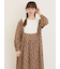 【WEB限定】胸元配色花柄ワンピース