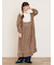【WEB限定】胸元配色花柄ワンピース