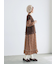 【WEB限定】胸元配色花柄ワンピース