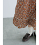 【WEB限定】胸元配色花柄ワンピース