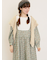 【WEB限定】胸元配色花柄ワンピース