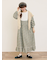 【WEB限定】胸元配色花柄ワンピース