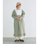 【WEB限定】胸元配色花柄ワンピース