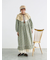【WEB限定】胸元配色花柄ワンピース