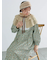 【WEB限定】胸元配色花柄ワンピース