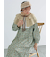【WEB限定】胸元配色花柄ワンピース