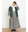 【WEB限定】胸元配色花柄ワンピース