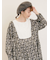 【WEB限定】胸元配色花柄ワンピース