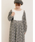 【WEB限定】胸元配色花柄ワンピース