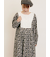 【WEB限定】胸元配色花柄ワンピース