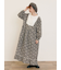 【WEB限定】胸元配色花柄ワンピース