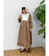 【WEB限定】胸元配色花柄ワンピース