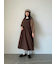【WEB限定】胸元配色花柄ワンピース