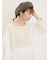 【WEB限定】胸元レース貼りチュニック