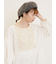 【WEB限定】胸元レース貼りチュニック