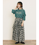 [接触冷感]袖フリルロゴ刺繍Tシャツ