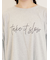 [接触冷感]袖フリルロゴ刺繍Tシャツ