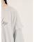 [接触冷感]袖フリルロゴ刺繍Tシャツ