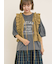 シャーリングフリルベスト
