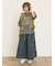 シャーリングフリルベスト