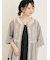 花刺繍切替えブラウス