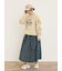 袖フリル切替えスウェット