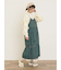 袖フリル切替えスウェット