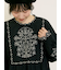 【S/Mサイズ】配色刺繍ワンピース