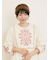 【S/Mサイズ】配色刺繍ワンピース