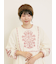 【S/Mサイズ】配色刺繍ワンピース