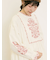 【S/Mサイズ】配色刺繍ワンピース