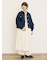 【S/Mサイズ】配色刺繍ワンピース