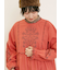 【S/Mサイズ】配色刺繍ワンピース