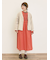 【S/Mサイズ】配色刺繍ワンピース