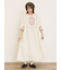 【S/Mサイズ】配色刺繍ワンピース