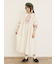 【S/Mサイズ】配色刺繍ワンピース