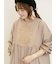 【S/Mサイズ】配色刺繍ワンピース