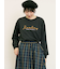 コード刺繍長袖Tシャツ