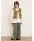 コード刺繍長袖Tシャツ
