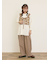 パッチワーク風花柄キルトビスチェ