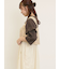 パッチワーク風花柄キルトビスチェ