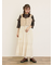 パッチワーク風花柄キルトビスチェ