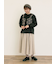パッチワーク風花柄キルトビスチェ