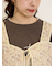 パッチワーク風花柄キルトビスチェ