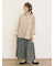 後ろ釦スキッパーチュニック