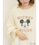 【Disney】ミッキーマウス/袖口レースロンT