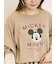 【Disney】ミッキーマウス/袖口レースロンT