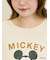 【Disney】ミッキーマウス/袖口レースロンT