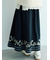 【WEB限定】花柄刺繍ギャザースカート