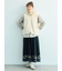 【WEB限定】花柄刺繍ギャザースカート
